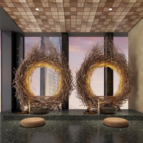 现代美容SPA店3D模型下载